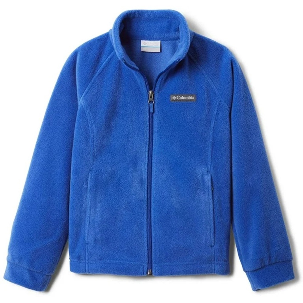 Columbia Girls' Big Benton Springs Fleece Jacket, Lapis Blue, Small